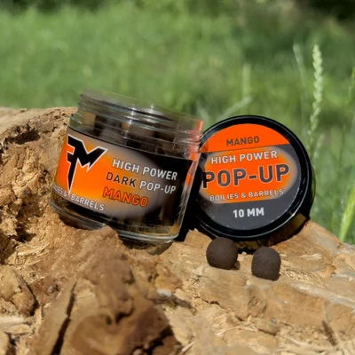 Feedermánia HIGH POWER DARK POP-UP BOILIES &amp;amp; BARRELS 10 MM Mangó