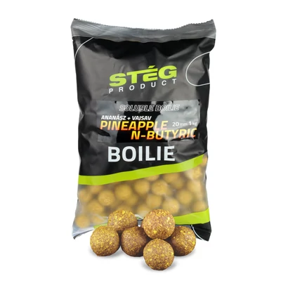 STÉG PRODUCT SOLUBLE BOILIE 24MM Ananász Vajsav 1KG
