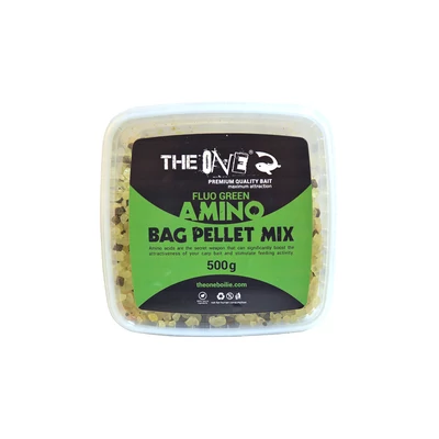 THE ONE AMINO BAG PELLET MIX 500G Fluo Green