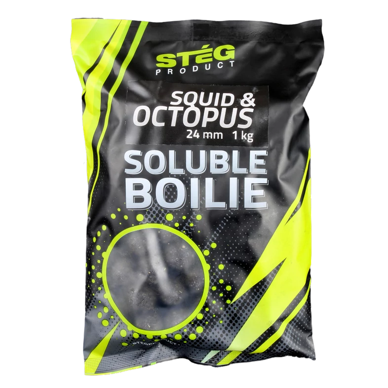 STÉG PRODUCT SOLUBLE BOILIE 24MM Tintahal polip 1KG