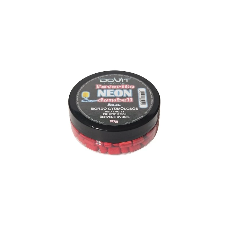 Dovit FAVORITE DUMBELL NEON 8MM - BORDÓ GYÜMÖLCSÖS