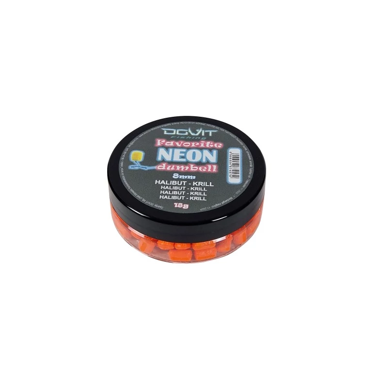 Dovit FAVORITE DUMBELL NEON 8MM - HALIBUT-KRILL