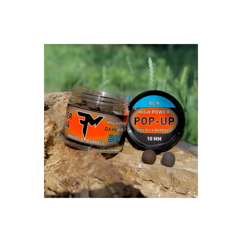 Feedermánia HIGH POWER DARK POP-UP BOILIES & BARRELS 10 MM BCN