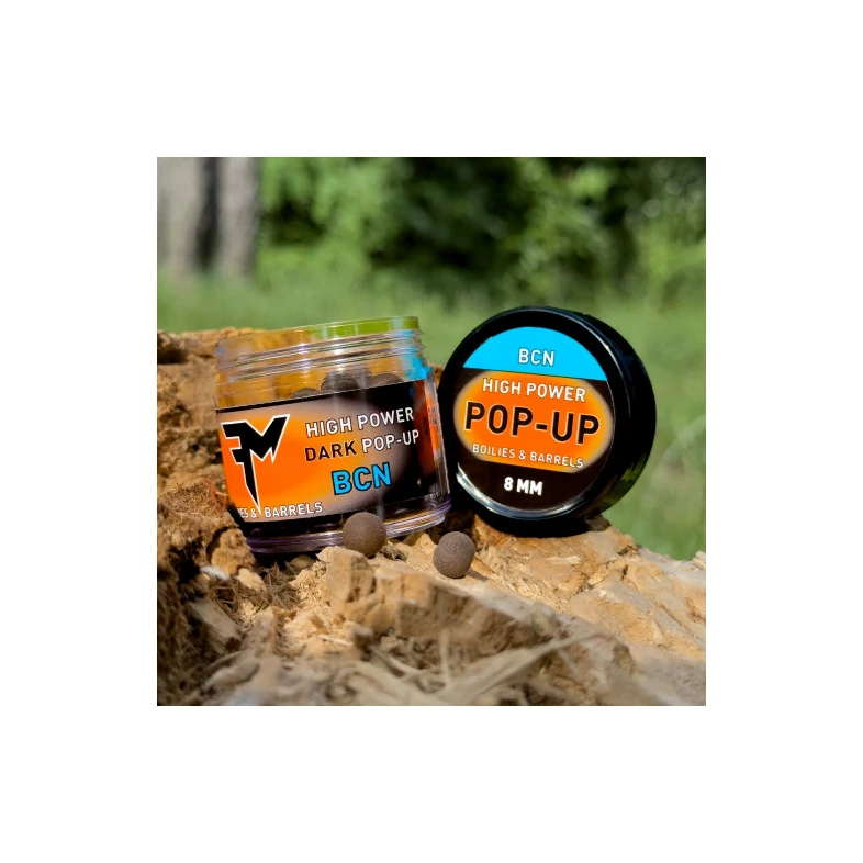 Feedermánia HIGH POWER DARK POP-UP BOILIES & BARRELS 8 MM BCN