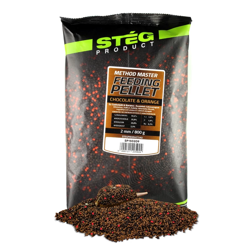 STÉG FEEDING PELLET 2MM Csoki Narancs 800G