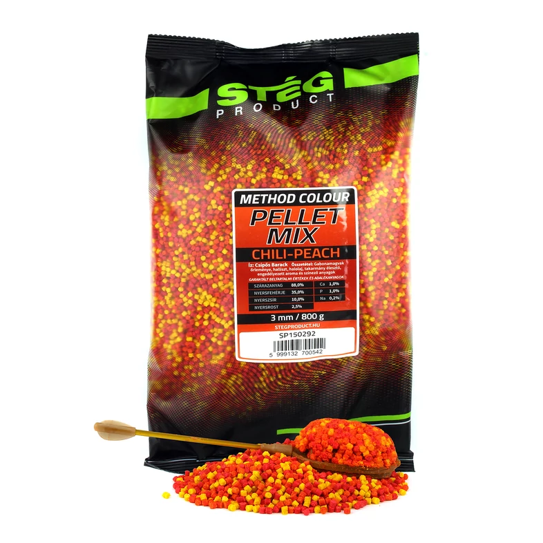 STÉG PELLET MIX 800G 3MM Csípős Barack