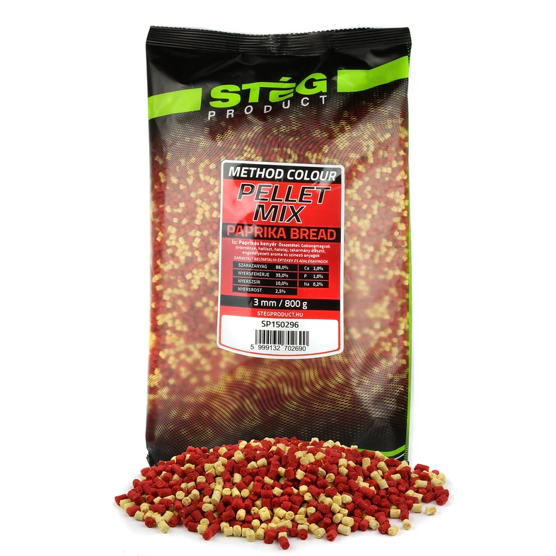 STÉG PELLET MIX 800G 3MM Paprikás kenyér