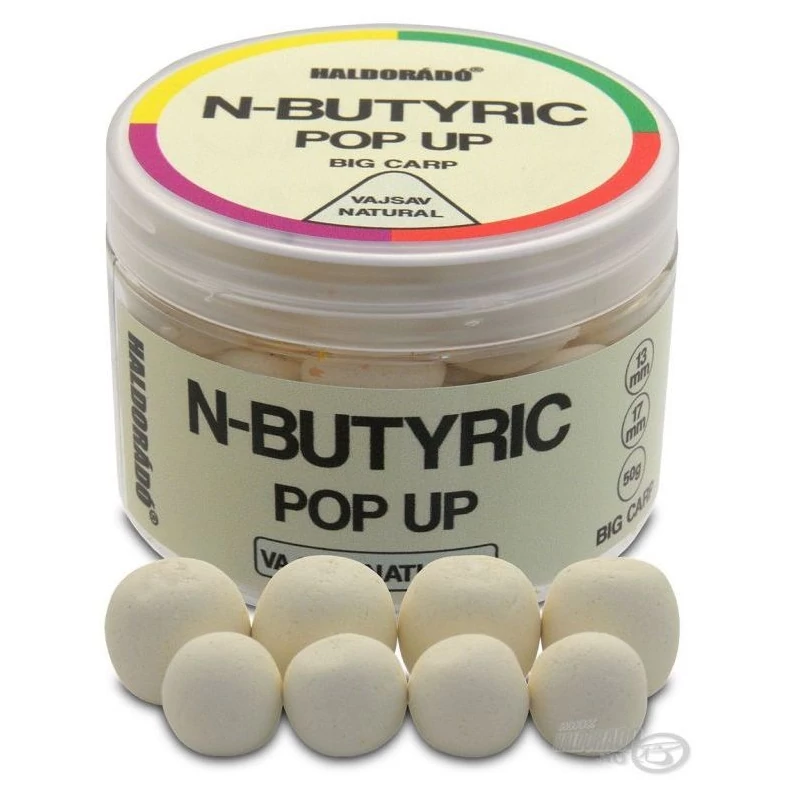 Haldorádó N-Butyric Pop Up Big Carp 13, 17 mm - Vajsav Natural 