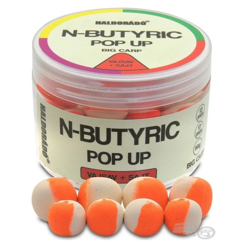 Haldorádó N-Butyric Pop Up Big Carp 13, 17 mm - Vajsav + Sajt