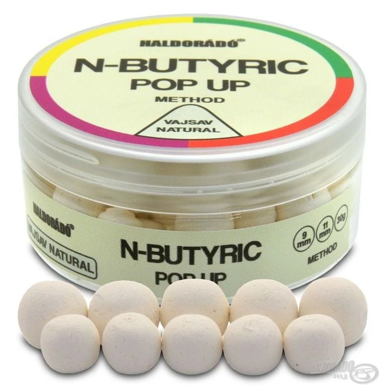 Haldorádó N-Butyric Pop Up Method 9, 11 mm - Vajsav Natural 