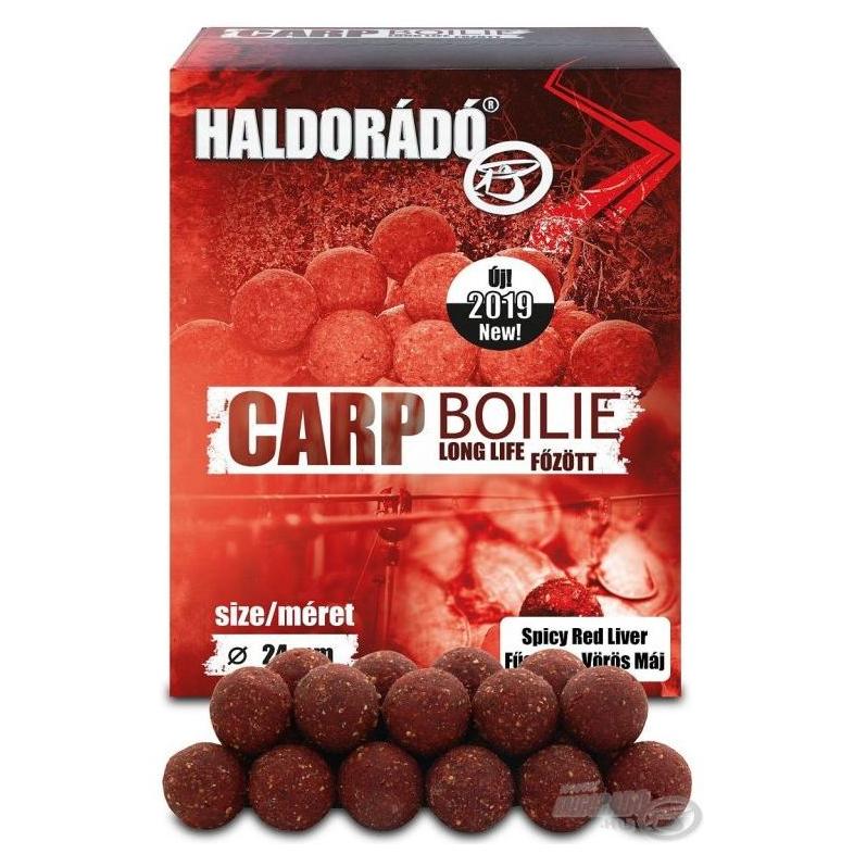 Haldorádó Carp Boilie Long Life 24 mm - Fűszeres Vörös Máj