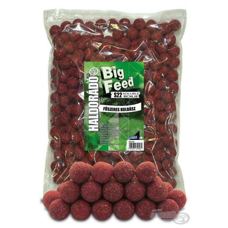 Haldorádó Big Feed - S22 Boilie Soluble - Fűszeres Kolbász 2,5 kg