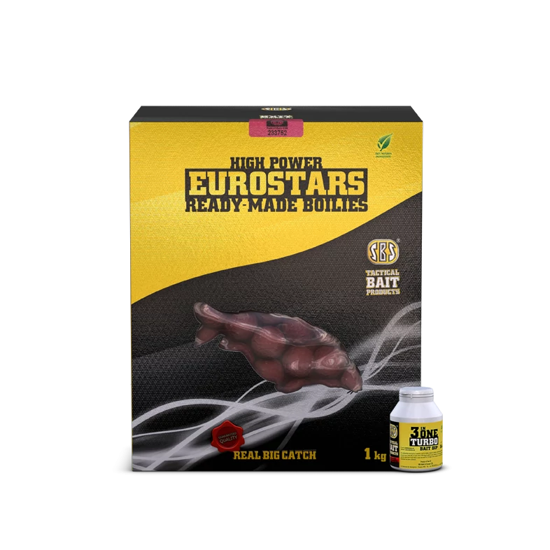 SBS Eurostar Ready-Made Boilies + 50 ml 3 in One Turbo Bait Dip